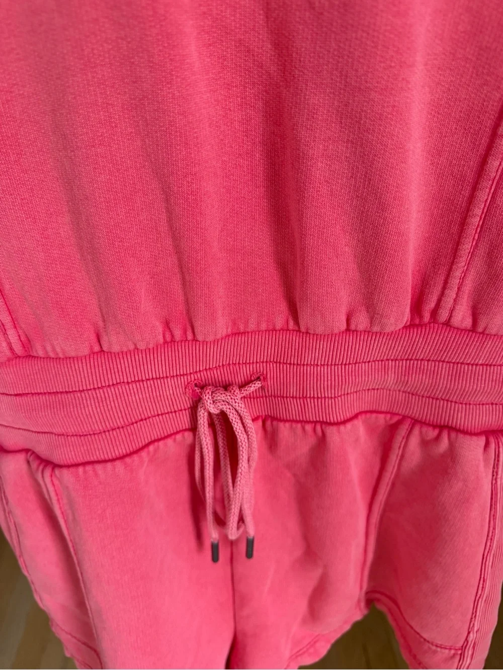 FP Movement by Free People Coral Pink Drawstring  Intercept Romper / NWT - Picture 12 of 12